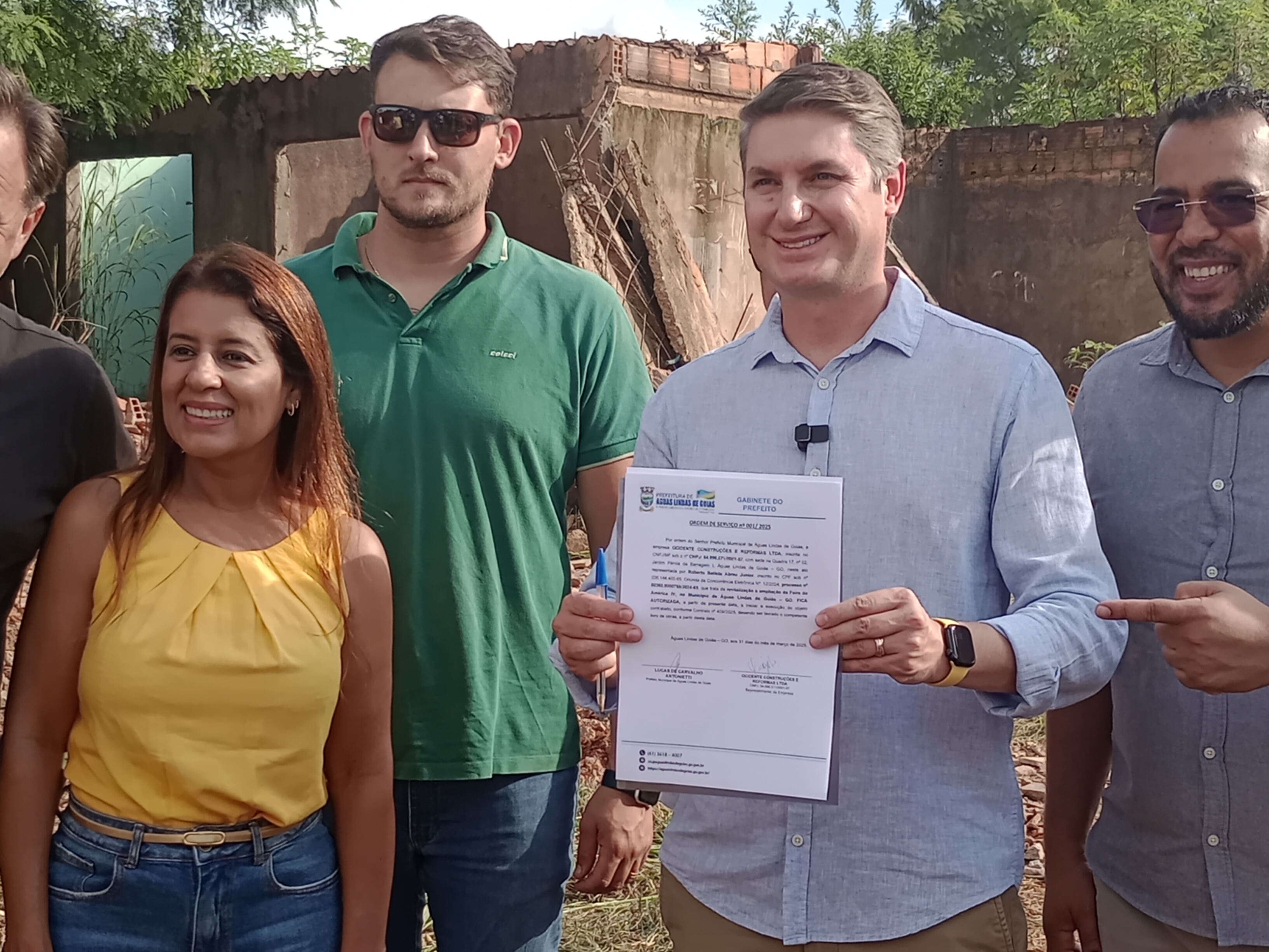 Construção da feira do jardim América IV